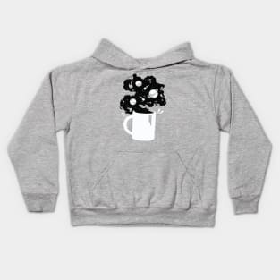 Galaxy Coffee - Black Kids Hoodie